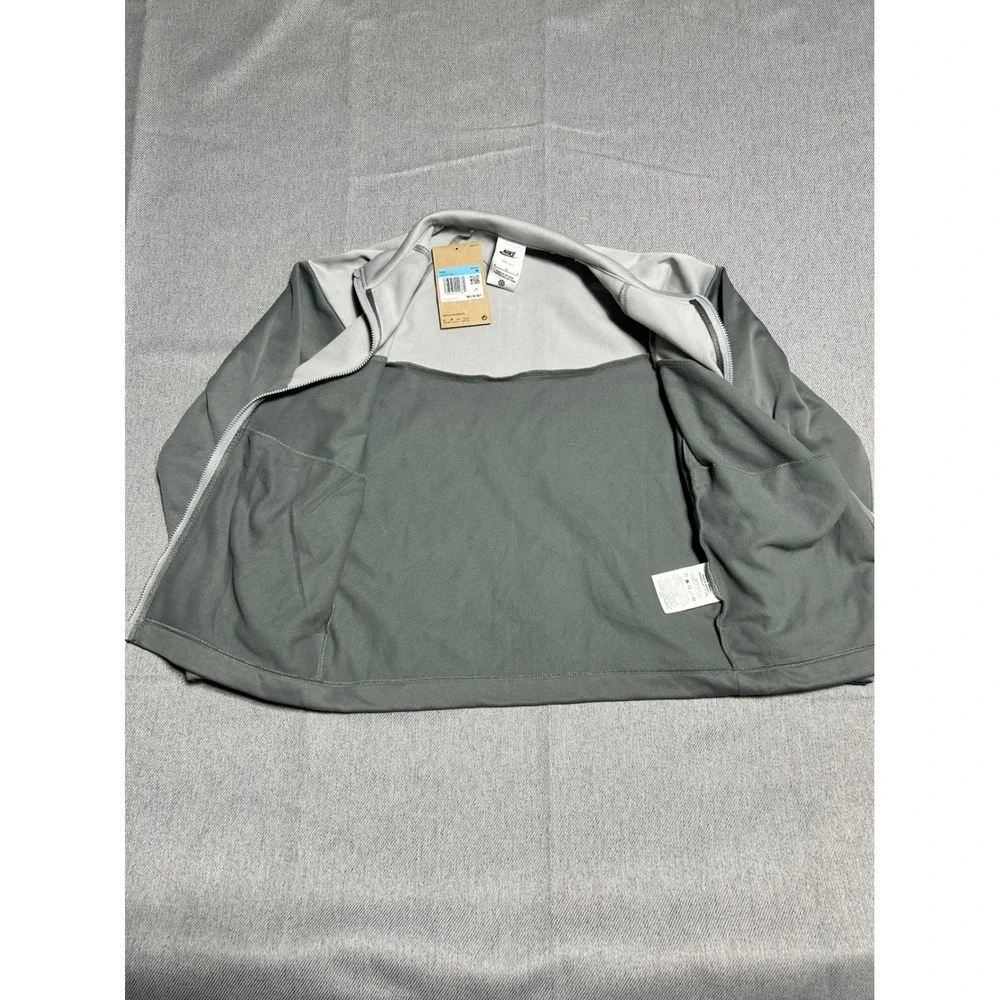 Nike Track Jacket Kids‎ Size M Grey Dri-FIT Colorblock Full Zip HQ9315-084